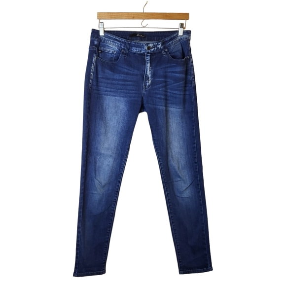 KanCan Dark Wash Mid Rise Super Skinny Jeans - Picture 1 of 6